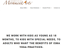 Tablet Screenshot of is-movementarts.com